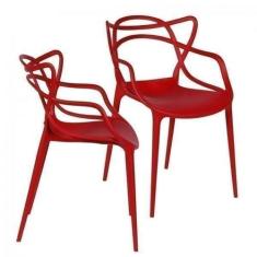 Kit 2 Cadeiras Solna Allegra Vermelho - OR Design