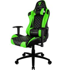 Cadeira Gamer Office Giratória com Elevação a Gás TGC12 Preto Verde - ThunderX3