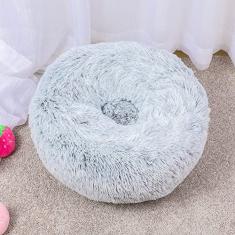 Cama para cães de gato, cama para animais de estimação para cães pequenos, camas de almofada para animais de estimação para dormir melhoradas e aconchegantes, antiderrapante lavável à máquina, diâmetro da luz 43 cm