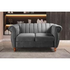 Namoradeira Realeza Sofá Chesterfield Decoração Sala Recepção Estilo R