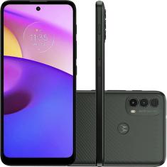 Smartphone Motorola Moto E40 64GB 4G Wi-Fi Tela 6.5'' Dual Chip 4GB RAM Câmera Tripla + Selfie 8MP - Grafite