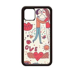 Capa Love Couple Flower Plant Paint para iPhone 11 Pro Max para Apple Mobile Case