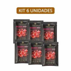 Kit 6X: Red Berry Whey Sachê Essential Nutrition 30G
