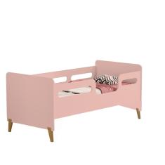 Cama Infantil Com Grade Rose Cecilia Vj Móveis