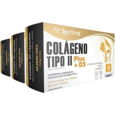 3 Colágeno Tipo 2 Plus + Vitamina D3 40Mg 90Cps Fitoprime