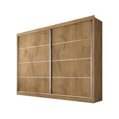 Guarda Roupa Europa Verona Plus 2 Portas Amêndoa/Off White, Amêndoa e 