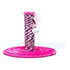 Pet Injet Arranhador Cat Crazy Mini Poste Rosa Para Gatos