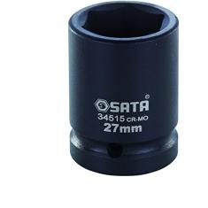 SATA Soquete De Impacto Sextavado Sata Preto 17Mm