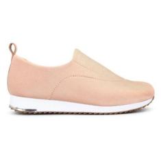 Tênis Usaflex Feminino Slip-On Elastano UD21001-Feminino