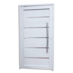 Porta de PVC Pivotante 216x120cm Premium Tecplus100 Brimak Branco
