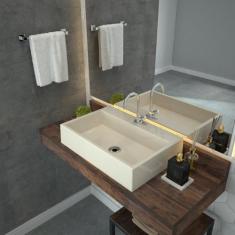 Kit Cuba Rt55 com Torneira 1198 Metal e Válvula 1 Polegada e Sifão Pvc