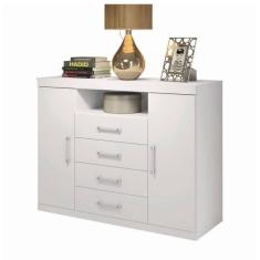 Cômoda 4 Gavetas Havana Master Santos Andirá, Branco