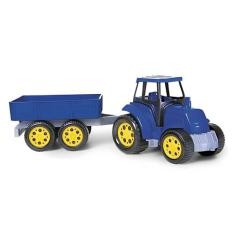 Trator Brinquedo Infantil Menino Caçamba Agrícola Grande - Poliplac, A