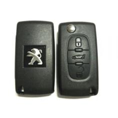 Carcaça Chave Canivete Peugeot  3 Botões - Importado