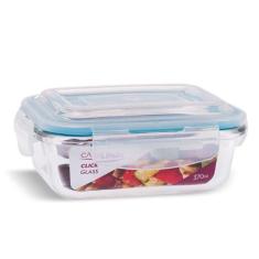 Pote Vidro Hermético Retangular 370ml Papinha Pequeno - Casa Linda, 37