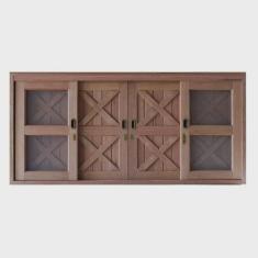 Janela de Correr com Tela 6 Folhas Celeiro 120x180cm Madersilva