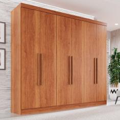 Guarda-Roupa Casal 6 Portas 2 Gavetas França Cinamomo