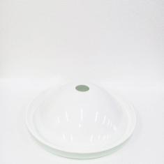 Cuba De Vidro Chapéu 42Cm Branca