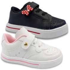 Tenis Infantil Menina Kit Com 2 Pares Bebe Cegonha-Feminino