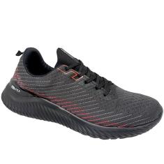Tênis Actvitta 4901.122 Masculino - Preto/Vermelho-Masculino