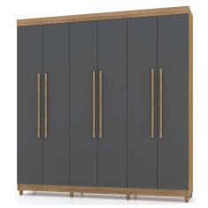 guarda-roupa casal elegance 6 pt 2 gv nature e alasca