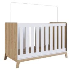 Berço 3 em 1 com Colchão Itapuã com Branco Completa Móveis