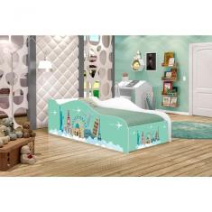 Cama Fun Viagem Pelo Mundo Solteiro Com Colchão