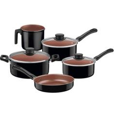 Jogo de Panelas Tramontina Caribe com Revestimento Interno em Antiader