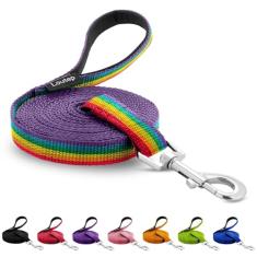 Loutep Coleira de treinamento para cães de 4,6 m, 6 m, 9,1 m, 15,2 m, 30,5 m – Coleira extralonga para cães com alça acolchoada para raças pequenas, médias e grandes, obediência ao ar livre, guia de