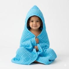 Toalha de Banho Toalhão Bebe Criança Grande RN Soft Capuz de Fralda 10
