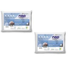 Kit 2 Travesseiro Nasa Nap Perfil Baixo 10cm Capa Algodão