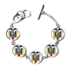 DIYthinker Quito Ecuador Bracelete Nacional Emblema Corrente Pingente Joias