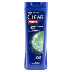 Shampoo Anticaspa Clear Men Limpeza Diária 2 Em 1 200ml