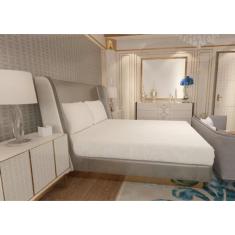 Jogo de Lençol Zono Enxovais Cama Casal Full 3 Peças Malha 100% Algodão Champanhe