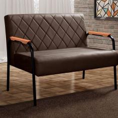 Namoradeira Cadeira Decorativa Sala, Recepção, Escritório Ludmilla Marrom