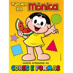 Livro - Turma da Mônica - Vamos aprender as cores e formas