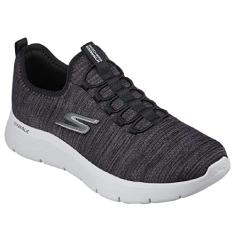 Skechers Tênis masculino Gowalk Flex-Athletic sem cadarço casual com espuma resfriada a ar, Preto/branco 2, 42