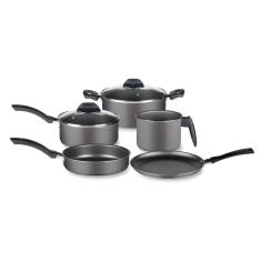 Conjunto De Panelas Basic Cinza 5 Peças Alegrete