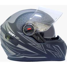 Capacete Moto Fechado Fw3 Fosco Com Oculos Interno 56