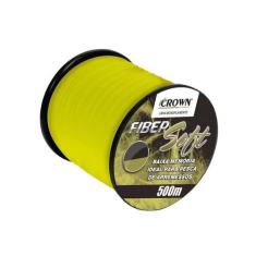 Linha Monofilamento Crown Fiber Soft Yellow 0,37mm 27Lb 500M