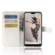 Capa HUAWEI P20 Pro, carteira flip de couro PU premium com compartimento para cartão, suporte e fecho magnético [capa interior à prova de choque de TPU] Compatível com HUAWEI P20 Pro
