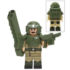 Boneco Blocos De Montar Soldado Warhammer Astra Gun Machine