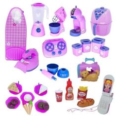 Kit Casinha Comidinhas Fogão Cachorro Forminha Celular 38Pç - Altimar