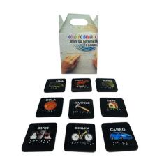 Jogo Da Memória Inclusivo Em Braille 9 Pares Acessibilidade - Coleção 