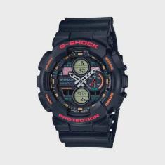Relógio Preto Masculino Casio G-shock Ga-140-1a4dr
