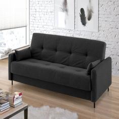 Sofá Cama Jazz 2 Lugares 195cm X 90cm X 90cm Preto