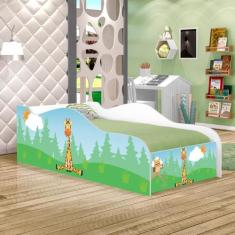 Mini Cama Fun Girafa e Coruja Infantil Com Colchão - CASA H