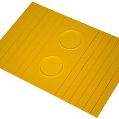 Esteirinha Bandeja Porta Copos Braço Sofá Amarelo