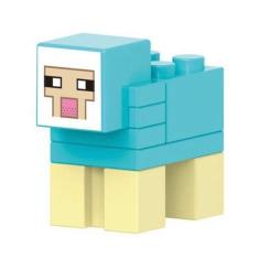 Boneco Minifigure Blocos De Montar Sheep Blue Minecraft