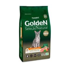 Ração Golden Gatos Seleção Natural Adultos Frango e Arroz - 10,1 Kg - 